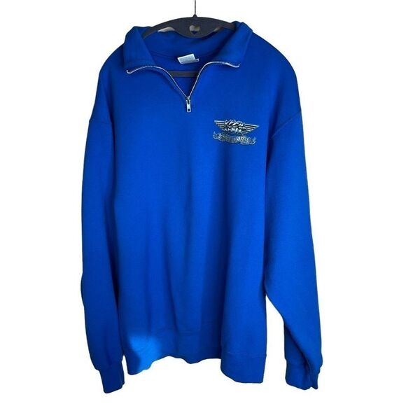 Kool April Nights Men's Sweatshirt Zip Collar Kool April Nights Logo 2014 Size L - Picture 1 of 12